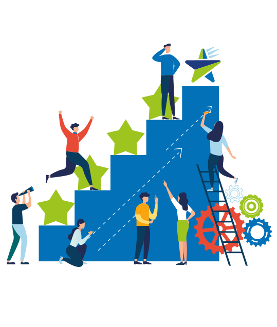 stair image with stars